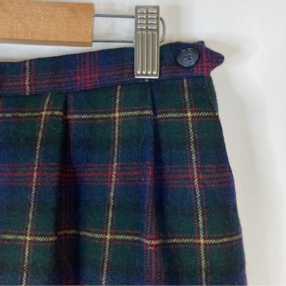 Bristol County | Vintage 100% Wool Plaid Skirt Made in USA - Picture 5 of 5